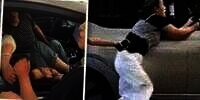 Tak Terima Terseret Mobil Suaminya yang Kepergok Selingkuh dan Mau Kabur, Istri Sah Tampar dan Jambak Wanita Pelakor