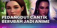 Begini Jadinya Jika Pedangdut Cantik Berubah Jadi Anime Efek AI, Lucinta Luna di Luar Nurul!