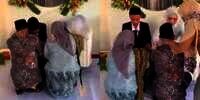 Beda dari Pernikahan Umumnya, Orangtua Ini Disuruh Sungkem ke Pengantin Sampai Nangis Terharu