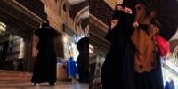 Viral Wanita Bercadar Asal Indonesia Joget TikTok di Tengah Jalan Tanah Suci, Warganet: Aku yang Malu