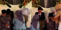 Dunia Terbalik! Viral Momen Orangtua Malah Sungkem ke Pengantin sampai Nangis Terharu