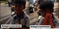 Tolak Diberi Makanan, Alasan Pedagang Cilik Ini Bikin Kagum