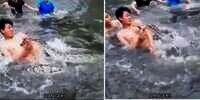 Lagi Asyik Mandi di Sungai, Pria Ini Digigit Ular Piton Besar, Yang Terjadi Selanjutnya...
