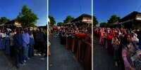 Viral! Iring-iringan Rombongan Pengantar Pengantin Pria Mengular Capai 1.000 Orang, Netizen: Yang Bagian Cuci Piring Kasihan
