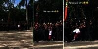 Viral Video Bocah SD Tiba-Tiba Masuk Barisan dan Ikut Yel-Yel Bareng Prajurit TNI, Netizen: Tentara Sejak Dini