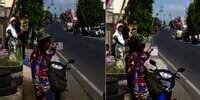 Momen Kocak Bapak-Bapak Rekam Kedatangan Jokowi Pakai Kalkulator, Netizen Curiga Intel