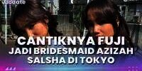 Cantiknya Fuji Jadi Bridesmaid Azizah Salsha di Tokyo, Dapet Buket Bunga Pernikahan