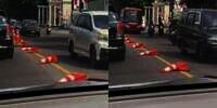 Bukan Akibat Cuaca Panas, Ternyata Ini Penyebab Traffic Cone di Semarang Meleyot