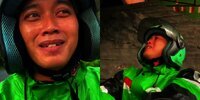 Momen Haru Sopir Ojol Nangis dapat Orderan dari Singapura untuk Dibagikan