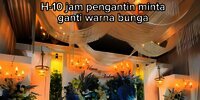 Pengantin Minta Ubah Dekor 10 Jam Sebelum Acara, Malah Kabur Tengah Malam   