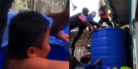 Niatnya Mulia Selamatkan Kucing, Bocah 12 Tahun Malah Balik Ditolong Damkar dari Dalam Toren Air
