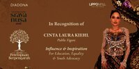 Cinta Laura Kiehl Terima Apresiasi Perempuan Berpengaruh 2026 di Sraya Nusa untuk Pendidikan dan Kesetaraan