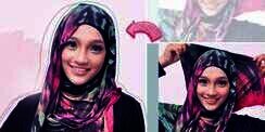 Cantik Berhijab dengan Tie Dye Pashmina