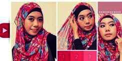 Cara Praktis Memakai Pashmina Sifon