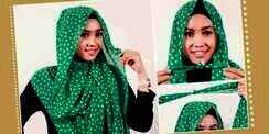 Tiga Langkah Memakai Pashmina Chiffon