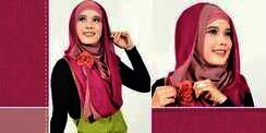 Pashmina Two-Tone Modis Namun Tetap Syar'i