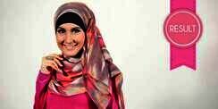 Wajah Ceria dengan Pashmina Chiffon Sutera
