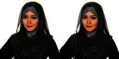 Hijab `Glitter Snood`, Mewah Tak Banyak Aksen