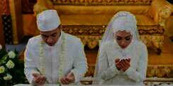 Foto Pernikahan Muslim dalam `Balutan` Adat Batak