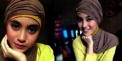 Berhijab, Nabilah `JKT48` Selfie Cantik di Kelas