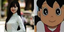 Cantiknya Shizuka `Doraemon` di Kehidupan Nyata