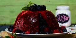 Puding Berries Sehat Rendah Kalori