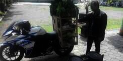 Heboh Tukang Sayur di Magelang Jualan Pakai Motor Sport