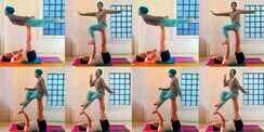 `Acro-Yoga` Bikin Dian Pelangi Kecanduan