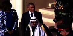 Video Raja Saudi Tinggalkan Obama Saat Dengar Azan