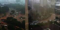 Penampakan Istana Jokowi Dikepung Banjir