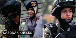 Polwan (3): Bripda Nina, Brimob Berhijab Cantik Anti Teror