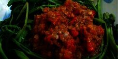 Rujak Kangkung Penghilang Kantuk