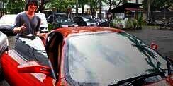 Kondisi Ferrari Kevin Aprilio Usai `Nyangkut` di Gang