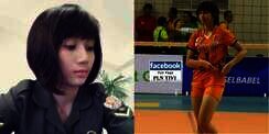 Serda Rindy, Tentara Cantik Bersinar di Lapangan Voli