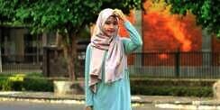 Amalia Ardiatami: Padu Padan 'Embossed Fabric Skirt'