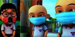 Upin Ipin Sindir Kiriman Asap Indonesia?