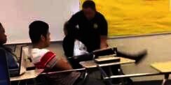 Beredar! Video Polisi Banting dan Seret Murid SMA di Kelas