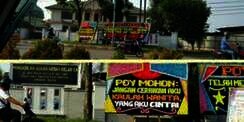 Heboh Karangan Bunga `Poy Mohon: Jangan Ceraikan Aku`