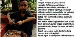 Kisah Bocah Penjual Roti Luluhkan Hati Netizen