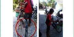 Wisnu, Bocah Penjual Sate dengan Sepeda Butut