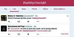 #SafetycheckJKT, Tagar Cek Keamanan Ramai di Twitter