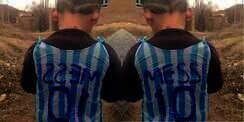 Messi Cari Bocah Pemakai Jersey Kresek Ini