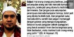 Saipul Jamil Kutip Surat Al Quran, Netizen : Munafik