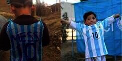 Messi Akhirnya Beri Kostum Buat Bocah Jersey Kresek