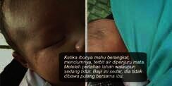 Air Mata Bayi di Luar Nikah Itu Meleleh Saat Ditinggal Ibunya