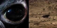 Heboh! Rekaman Pendaratan `Pesawat Alien` di Gurun