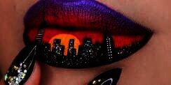 Unik! Lip Art Buatan Wanita Ini Sangat Kreatif