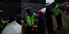 Tak Terima Ditilang, Ibu Ini Cakar Polantas