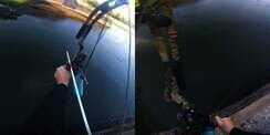 Keren, Pria Pancing Ikan Pakai Panah....dan Headshot!