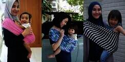 5 Artis `Mama Muda` Cantik Kala Pose Gendong Anak